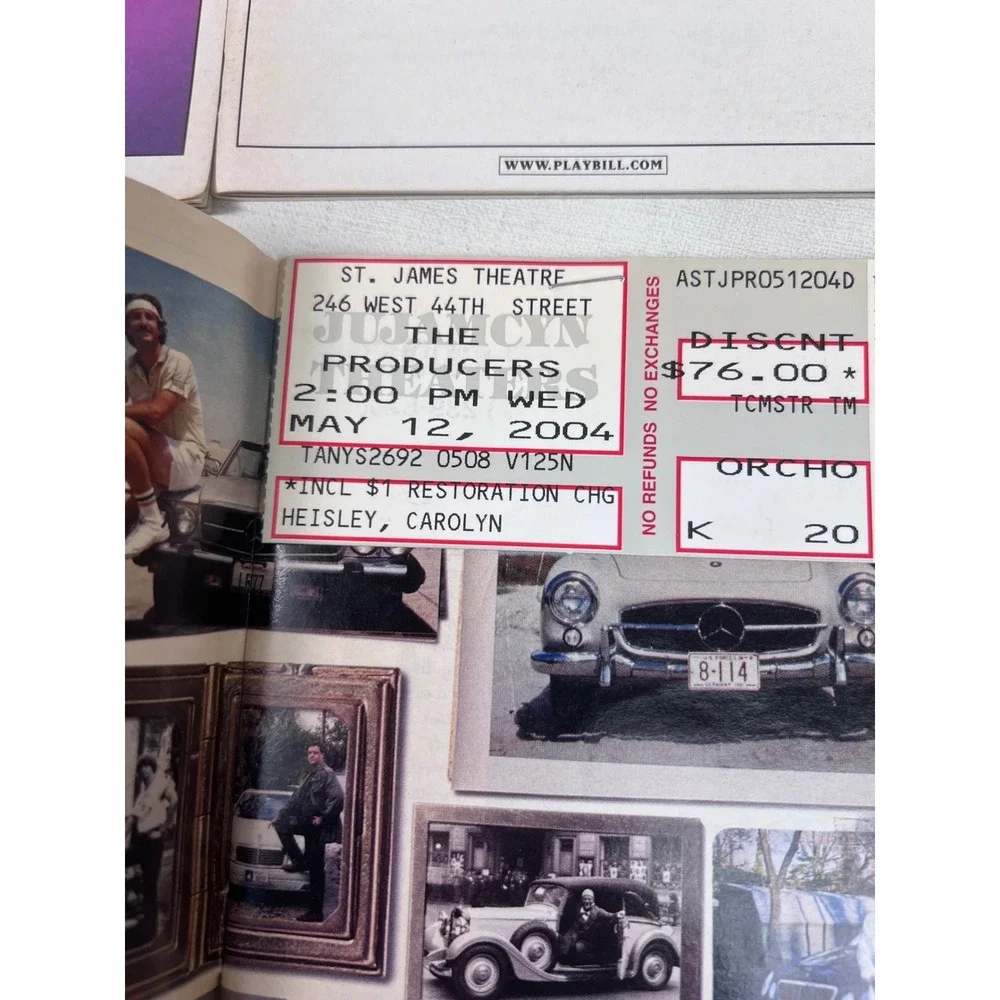 Vintage Broadway Playbill Collection Dirty Blonde Producers Urinetown Tickets‎